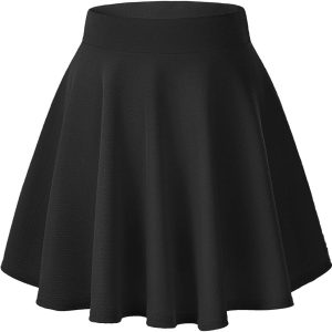 Women's Mini Skater Skirt Stretchy Flared One Size